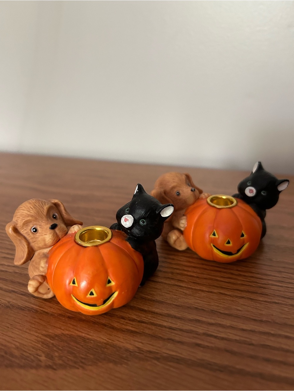 Vintage Halloween Candle Holders